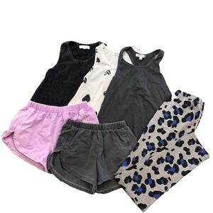 Joah Love Activewear Outfit Lot Girls 10 Tank Top Leggings Shorts Play School